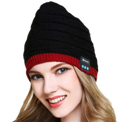 FULLLIGHT TECH Bluetooth Beanie Hat Headphones with Stereo Speakers Mic Winter Knitted Wireless Music Headset Cap for Unique Tech Christmas Gifts 