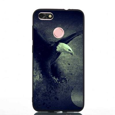 Painted Frosted Anti-Scratch Soft TPU Back Cover Protective Case for Huawei Enjoy 7 / Y6 Pro (2017) / P9 Lite Mini - Eagle