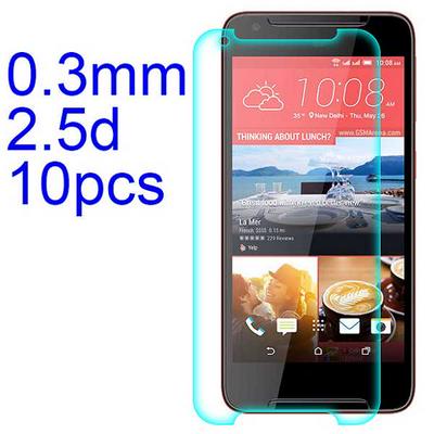 10Pcs 0.3mm 2.5D AGC Material Tempered Glass with Toyo Glue Electroplating Fingerprint Coating Screen Protector for HTC Desire 628