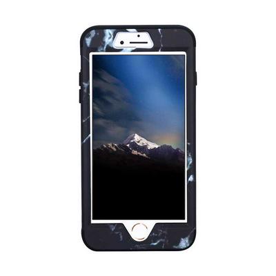 Marble Pattern Detachable 3 in 1 Hybrid Hard PC + TPU Back Cover Case for iPhone 7 Plus / 8 Plus - Black