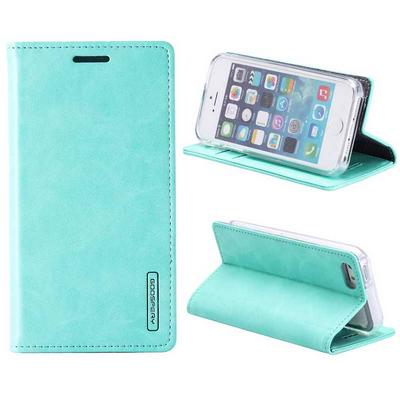 Mercury Goospery Blue Moon Flip Wallet Style Magnetic Flip Stand TPU+ PU Leather Case for iPhone 5/ iPhone 5S - Mint Green