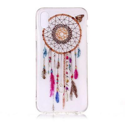 Colored Painting Transparent Soft TPU Back Cover Case for iPhone XR 6.1 - Wind chimes