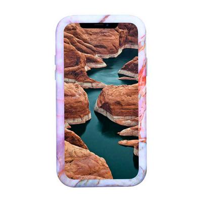 Marble Pattern Detachable 3 in 1 Hybrid Hard PC + TPU Back Cover Case for iPhone X - Grey