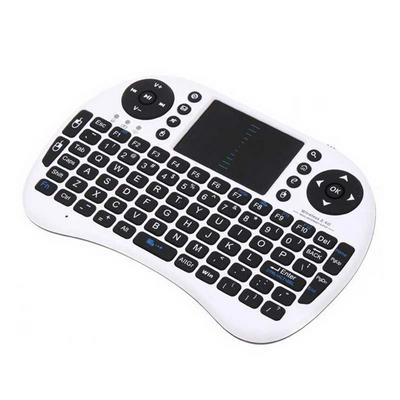 2.4G Rii Mini i8 Wireless Keyboard with Touchpad Handheld QWERTY Keyboard for iPad/ PC/ Andriod Google TV Box/ Xbox360/ PS3/ Laptop - White