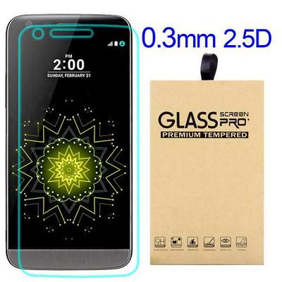 HD Anti-crack Series 0.3mm 2.5D 9H Tempered Glass Screen Protector Protective Film for LG G5