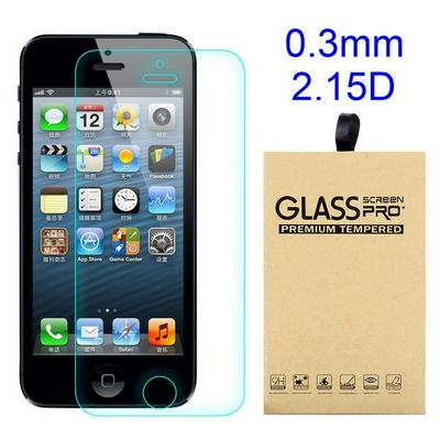 Anti-crack Series 0.3mm 2.15D 9 Hard Anti-blue-ray Explosion-proof Tempered Glass Film Screen Protector for iPhone 5S 5