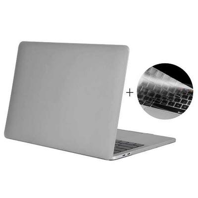 Enkay Hat-Prince 2 in 1 Frosted Hard PC + US Veision Ultra Thin TPU Keyboard Guard Stand Protective Cover Case for Apple MacBook 15.4 Inch (A1707) with Touch Bar - Grey