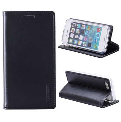 Mercury Goospery Blue Moon Flip Wallet Style Magnetic Flip Stand TPU+ PU Leather Case for iPhone 5/ iPhone 5S - Black
