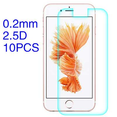 10Pcs 0.2mm 2.5D Transparent Lobo Material Tempered Glass with Korean Glue Screen Protector for iPhone 6 6S