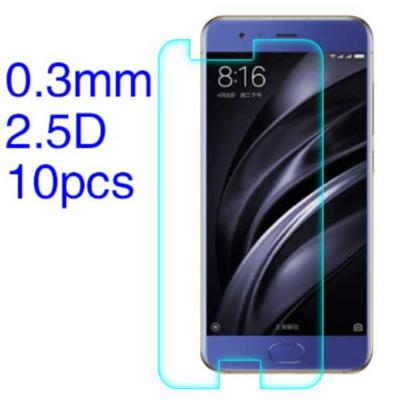 10Pcs 0.3mm 2.5D Tempered Glass Screen Protector Film for Xiaomi Mi 6