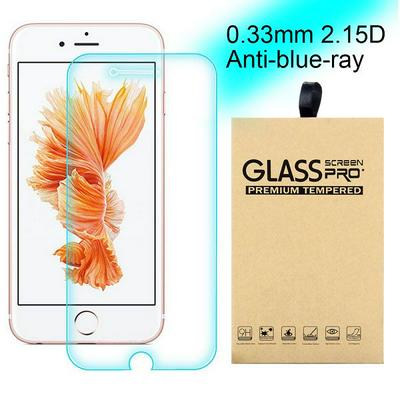 2.15D 0.33mm 9H Arc Edge Anti Blue Light Eye Protection Eye Film Tempered Glass Film for iPhone 6S Plus 6 Plus