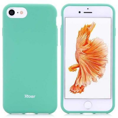 Roar All Day Colorful Jelly Series Soft TPU Back Cover Protective Case for iPhone 7 - Baby Blue