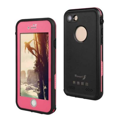 XLF Anti Scratch Life Waterproof HD Optical Lens Hard PC + Soft TPU Hybrid Matte Back Cover Case for iPhone 7 - Pink