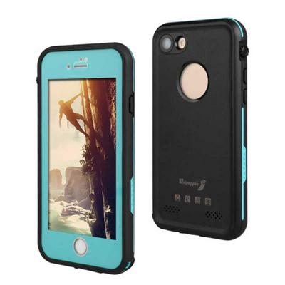 XLF Anti Scratch Life Waterproof HD Optical Lens Hard PC + Soft TPU Hybrid Matte Back Cover Case for iPhone 7 - Grass Blue
