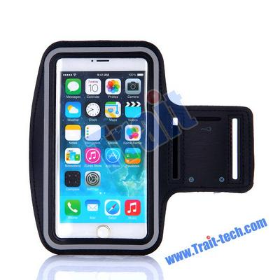 Universal Running Sport Armband Pouch Cover Case for iPhone 6 Plus 6S Plus (Black)