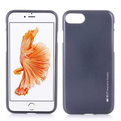 Mercury i Jelly Metal TPU Back Case for iPhone 7 - Black