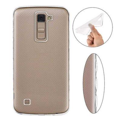 Anti Slide Ultra Thin Transparent Soft TPU Back Cover Case for LG K10 / K420N / K430DS - Transparent
