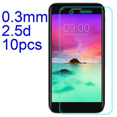 10Pcs 0.3mm 2.5D AGC Material Tempered Glass with Toyo Glue Electroplating Fingerprint Coating Screen Protector for LG K10 / K420N / K430DS