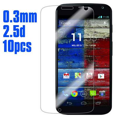 No Package 10pcs 0.3mm 2.5D Arc Edge AGC Japan Toyo Glue Tempered Glass Film for Motorola X XT1058 XT1055 XT1053 
