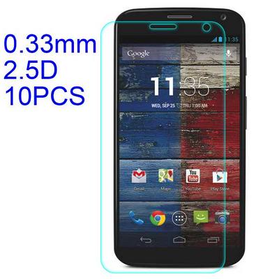 10Pcs 0.33mm 2.5D Lobo Material Tempered Glass with Korean Glue Screen Protector for Motorola Moto X \ XT1056 \ XT1058 \ XT1060 