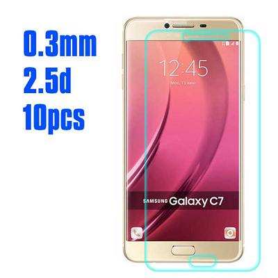 No Package 10Pcs 2.5D 0.3mm Premium Tempered Glass Screen Protector for Samsung Galaxy C7