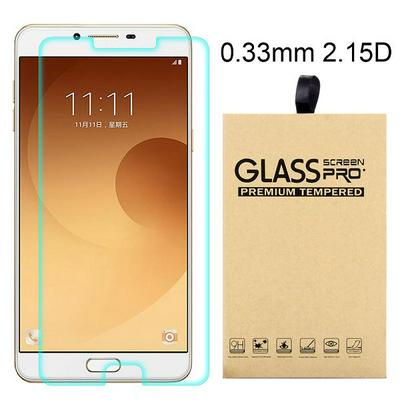 2.15D 0.33mm 9H Arc Edge Explosion-Proof Transparent Tempered Glass Screen Protector for Galaxy C9