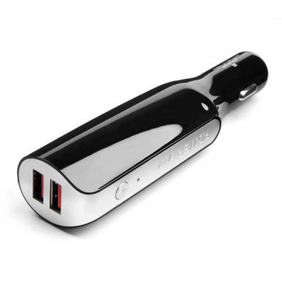 2 in 1 USB Car Charger 3A + 2800mAh Battery Power Bank for iPad Tablet PC Samsung Any Phone 