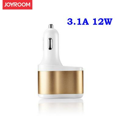 Joyroom M305 Smart 2 USB Port Car Charger Adapter for Universal Devices - Gold 