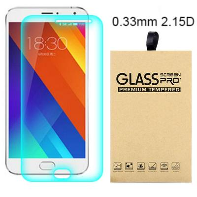 2.15D 0.33mm 9H Arc Edge Explosion-Proof Transparent Tempered Glass Screen Protector for Meizu MX5