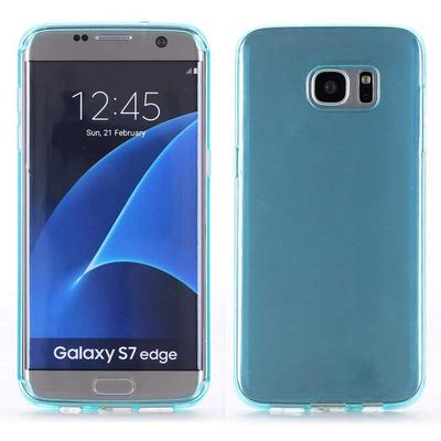 Transparent Ultrathin Soft TPU Back Cover Case for Samsung Galaxy S7 Edge/ G935 - Blue