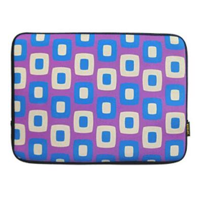 Enkay Hat-Prince ENK-2004 Dynamic Wavepoint Pattern Thermal Printing Soft Sleeve Case Zipper Bag for MacBook 9.7 inch / iPad Air 1 / 2 / 3 / 4 - Purple + Blue + White