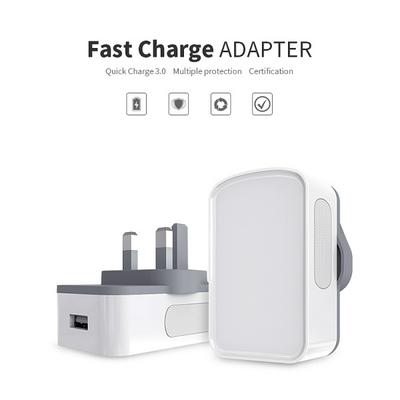 Nillkin 3.0 3A Fast USB Wall Phone Charger UK Plug for Universal Phones - White