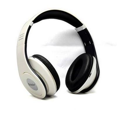 Feinier FE-151 Wired Flexible Headphone with Mic and One Plug At Each End for Games at Home/ in Internet Cafe(White)