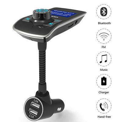 HY-68 Hands Free Dual USB Car Charger Wireless Bluetooth version V3.0 FM Transmitter Radio Car MP3 Music Player TF Card