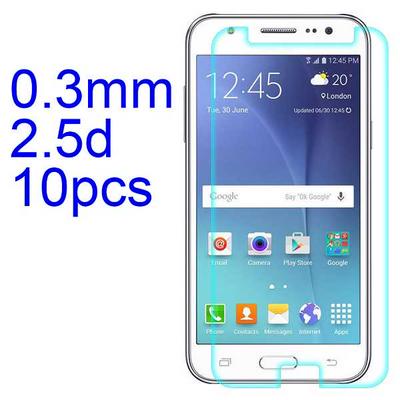 10Pcs 0.3mm 2.5D AGC Material Tempered Glass with Toyo Glue Electroplating Fingerprint Coating Screen Protector for Samsung Galaxy J2