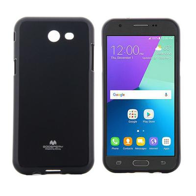 Mercury Goospery Jelly  Solid Color TPU Back Cover Case for USA Version Samsung Galaxy J3 ( 2017 ) - Black 
