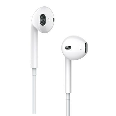 USAMS EP-11 8 Pin Interface with Mic and Volume Contol Wire Control 360°Surround Sound Stereo Headphones for iPhone 7 / 7 Plus - White