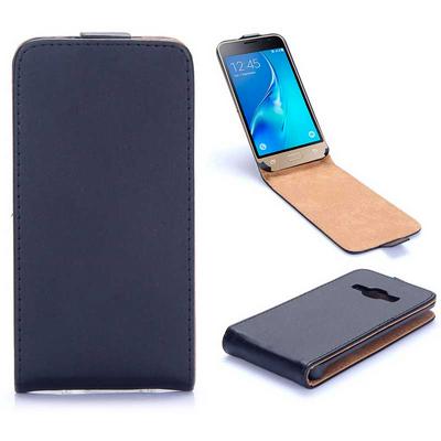 Vertical Flip PC + PU Leahter Case for Samsung Galaxy J1 ( 2016 ) J120