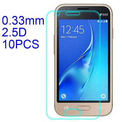 10Pcs 0.33mm 2.5D ARC Ultratiin Lobo Material Tempered Glass with Korean Glue Screen Protector for Samsung Galaxy J1 Mini Prime