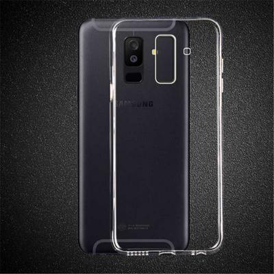 Ultra Slim Anti-Scratch Soft TPU Back Cover Protective Case for Samsung Galaxy J8 - Transparent 