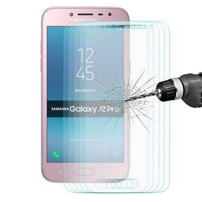 5Pcs * Enkay Hat-Prince 0.26mm 9H 2.5D ARC Anti-scracth Explosion-proof Premium Tempered Glass Screen Protector Film for Samsung Galaxy J2 Pro (2018) / J2 (2018) 