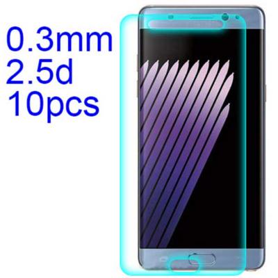 10Pcs 0.3mm 2.5D AGC Material Tempered Glass with Toyo Glue Electroplating Fingerprint Coating Screen Protector for Samsung Note 2
