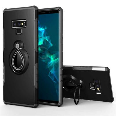 2 in 1 Detachable Anti-Drop with 360 Degree Water Drop Shape Kickstand Hard PC + Soft TPU Hybrid Back Cover Protective Case for Samsung Galaxy Note 9 - Black