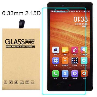 9H 0.3mm 2.15 Degree Curved Surface Tempered Glass Protector for Redmi Note