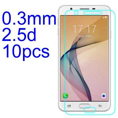 10Pcs 0.3mm 2.5D AGC Material Tempered Glass with Toyo Glue Electroplating Fingerprint Coating Screen Protector for Samsung Galaxy On7 (2016)