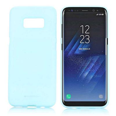 Mercury Goospery Solid Color Soft Feeling Soft Silicone Back Cover Case for Samsung Galaxy S8 / G9500 - Baby Blue