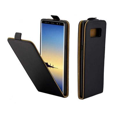 Vertical Flip Sewing Edged PU Leather + Soft TPU with Magnetic Buckle and Card Holder Protective Business Case for Samsung Galaxy Note 8