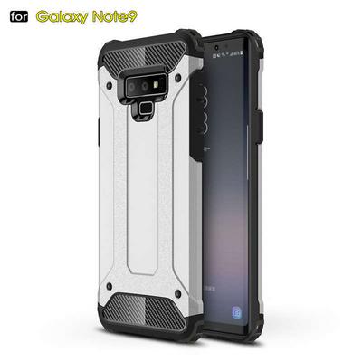 Armor 2 in 1 Detachable Hard PC + Soft TPU Hybrid Back Cover Case for Samsung Galaxy Note 9 - Silver