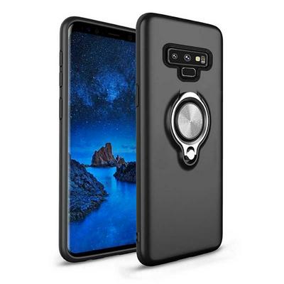 Shockproof Anti-Scratch with 360 Degree Kickstand Hard PC + Soft TPU Hybrid Back Cover Protective Case for Samsung Galaxy Note 9 - Black
