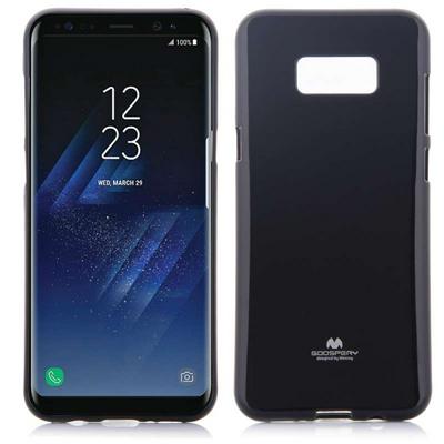 Mercury Goospery Jelly Series Glitter Powder Soft TPU Back Cover Case for Samsung Galaxy S8 / G9500 - Black